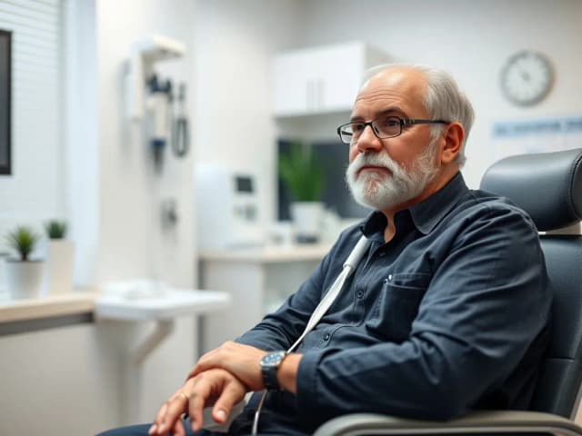 Patient receiving care