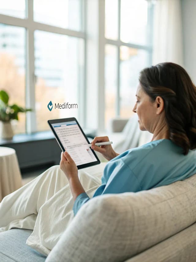 Doctor during consultation